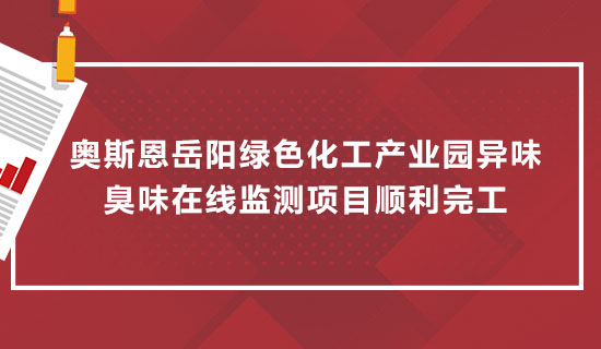 奥斯恩岳阳绿色化工产业园异味臭味在线监测项目顺利完工